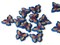 12 26mm Blue Wooden Butterfly Beads Wood Animal Beads Cute Moth Beads to String